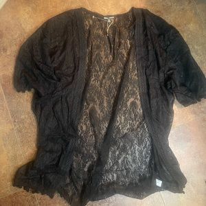 Beautiful black lace cover up